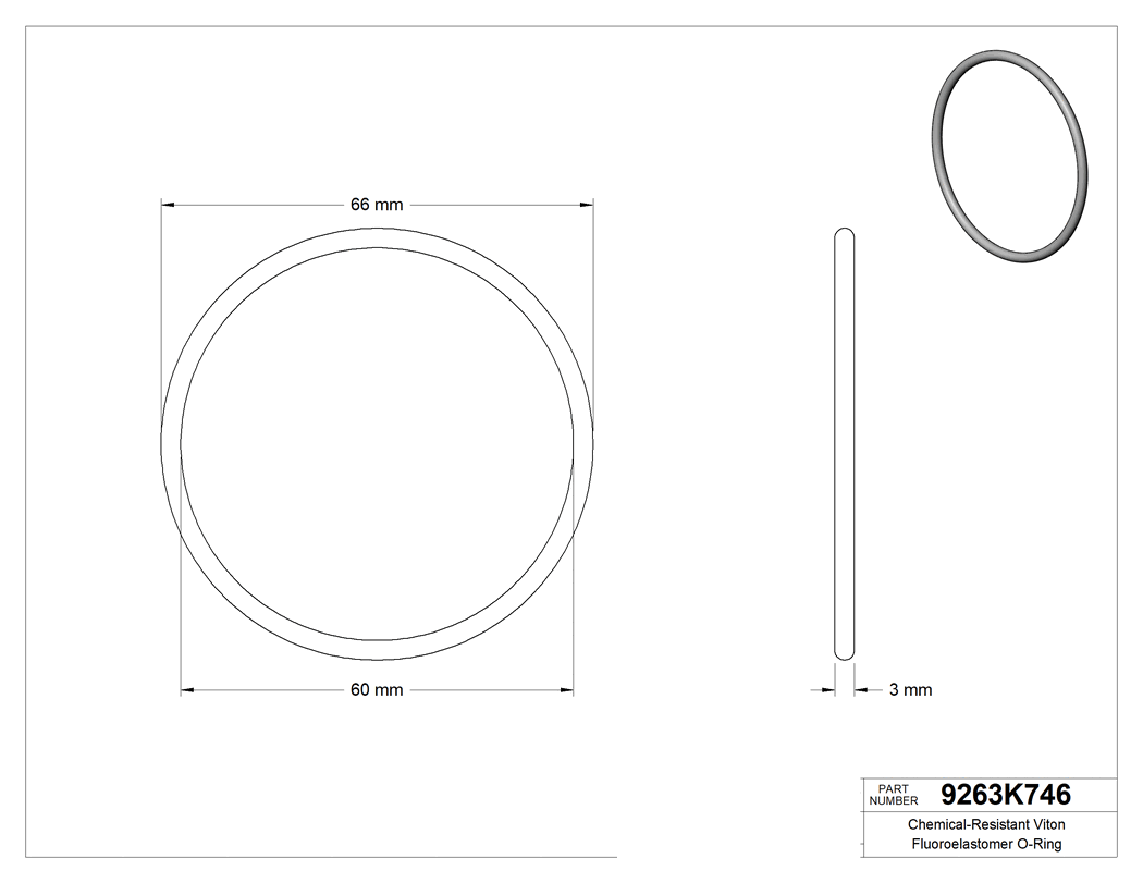 Technical drawing - 9263K746